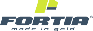 Logo Fortia, made in gold